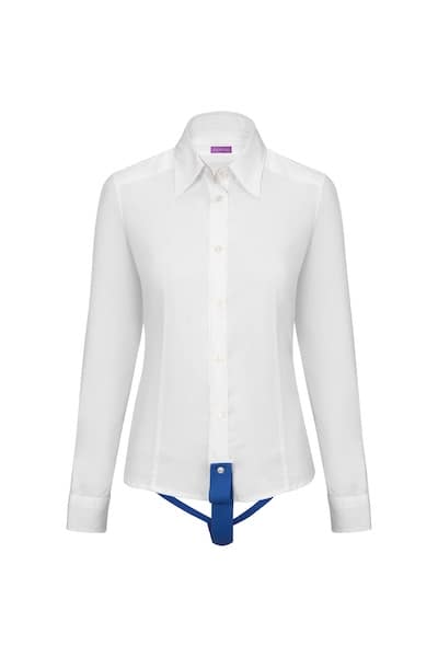 Damen Stryps ZAMANI-Ultimativer Hemdenhalter und Blusenhalter, Blau