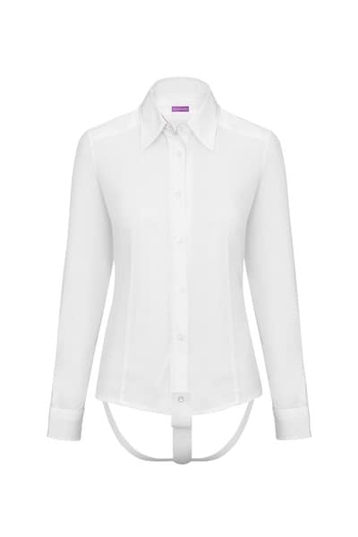 Damen Stryps ZAMANI-Ultimativer Hemdenhalter und Blusenhalter, Weiß